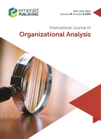 Sampul jurnal International Journal of Organizational Analysis