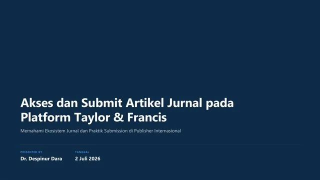 Sampul Akses dan Submit Artikel Jurnal pada Pla